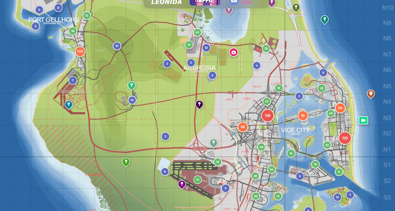 粉絲搭建《GTA6》互動推測地圖網站，基於官方素材與泄露還原
