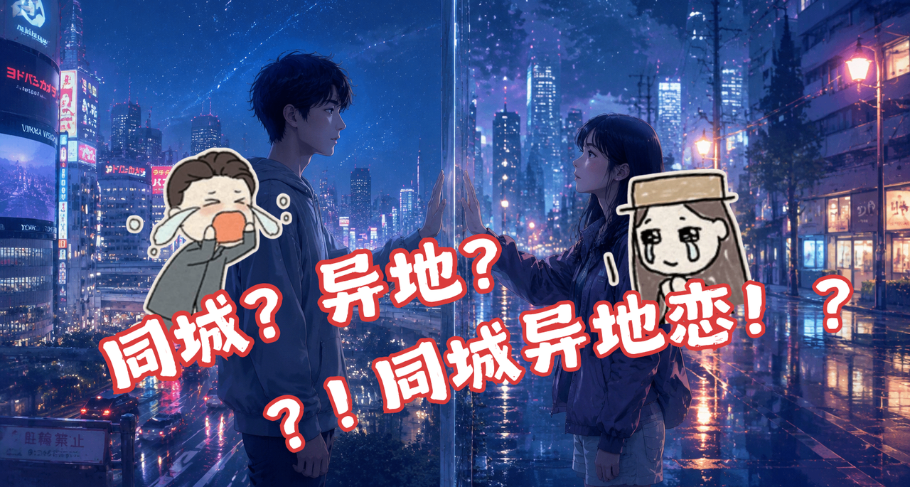 求助盒友们，我和对象在一个城市也是异地恋怎么办。。