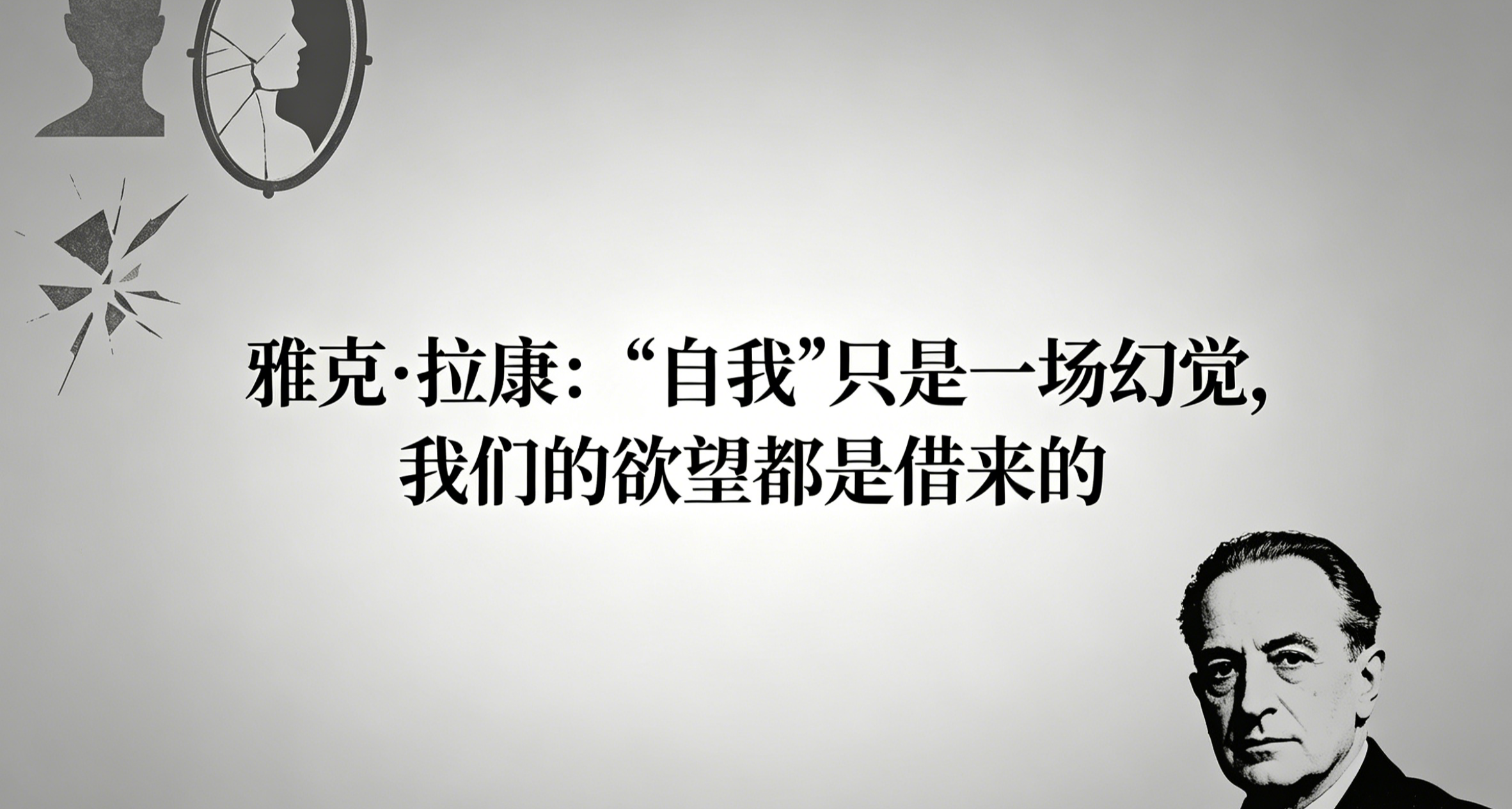 雅克·拉康：“自我”只是一場幻覺，我們的慾望都是借來的