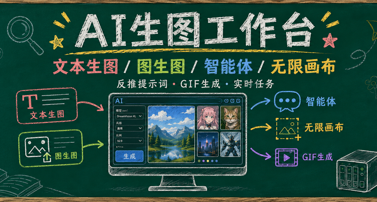 長期玩 AI 生圖，真建議你在 NAS 上部署這個工具，省心太多了