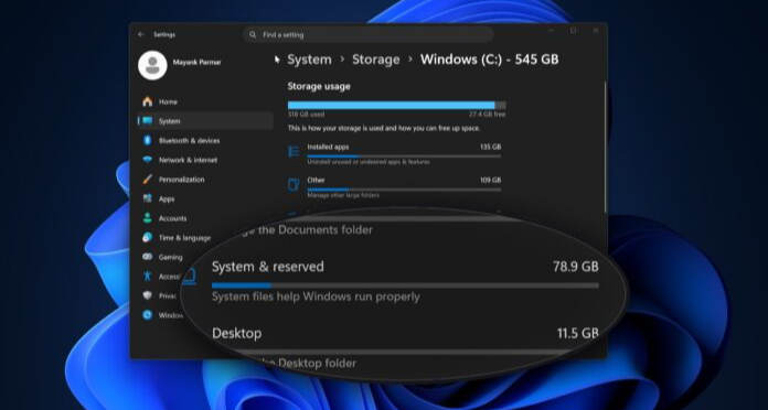 Windows 11 出現喫掉最多 500GB 存儲空間的 Bug