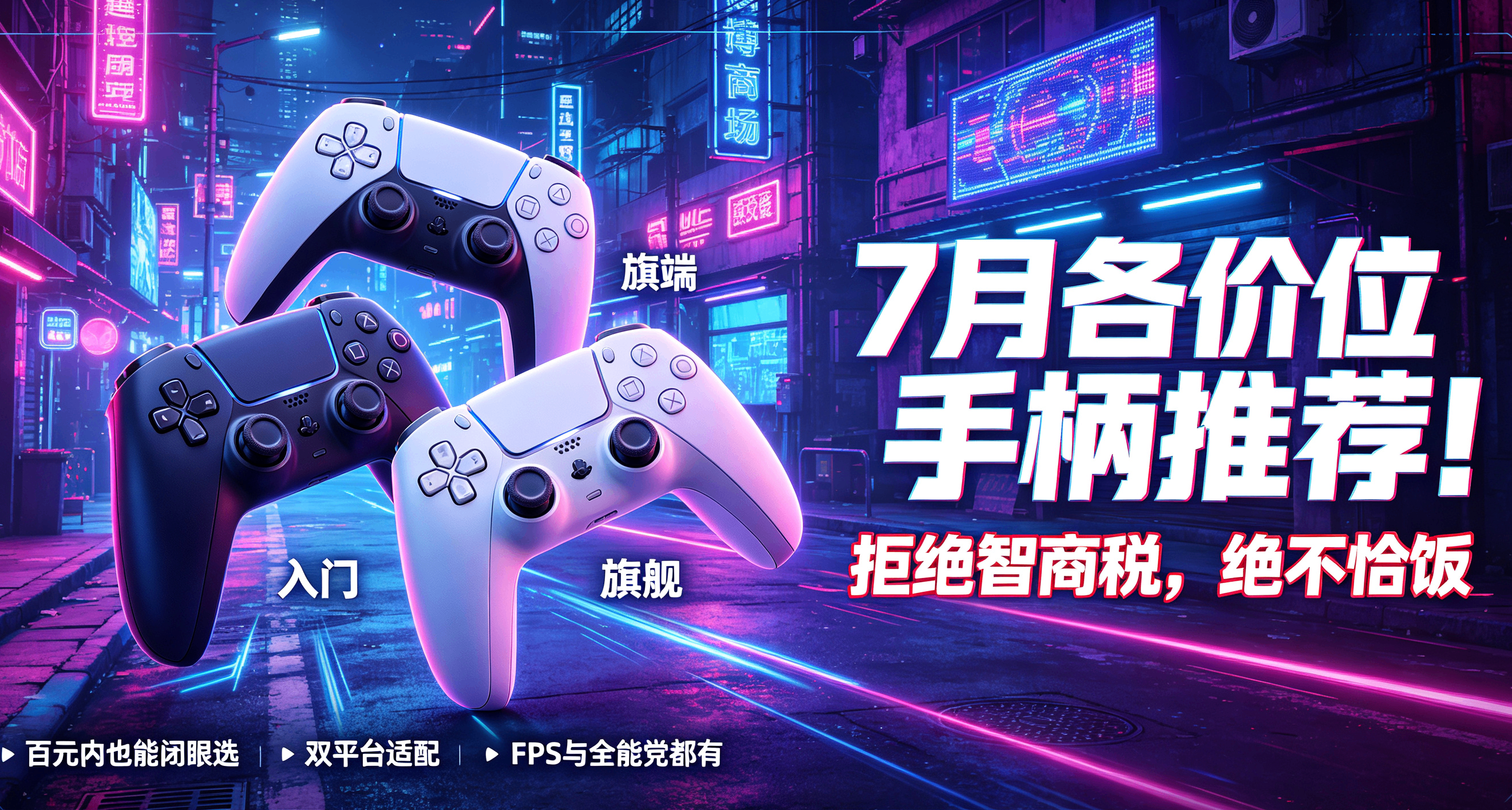 一篇看完7月各价位手柄推荐！拒绝智商税，绝不恰饭