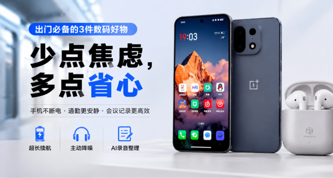 少點焦慮，多點省心！從續航到便攜，讓我出門更安心的幾件好物