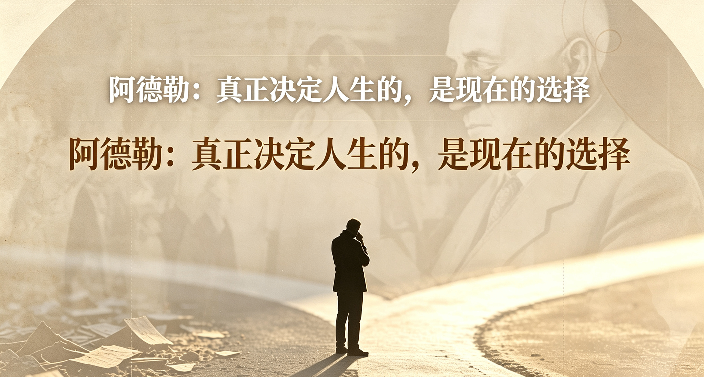 阿德勒——真正决定人生的，是现在的选择