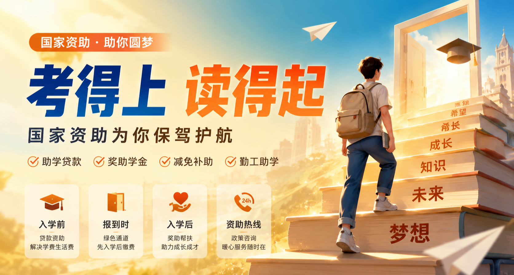 “只要你考得上，就有国家给你托底！”