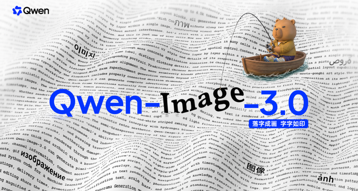 Qwen-Image-3.0發佈：更實用高細節模型