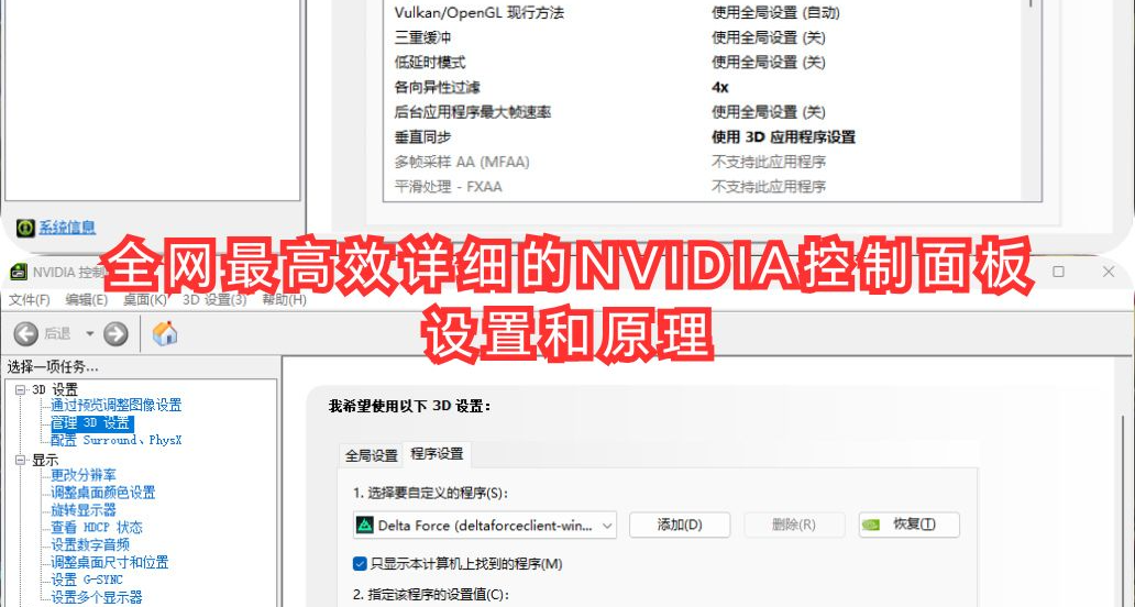 一个教程让显卡减负，电脑打游戏帧率暴涨！