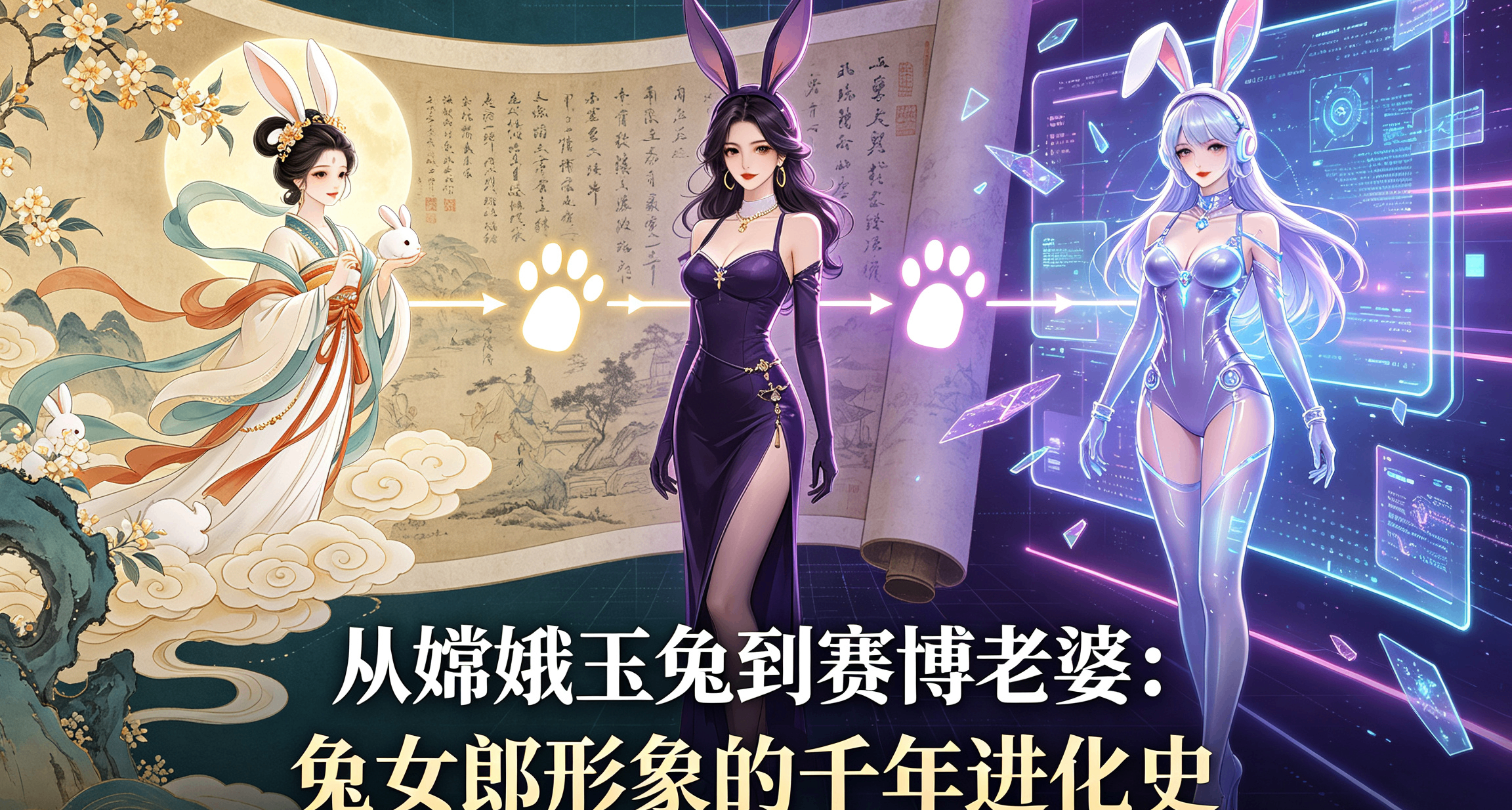 【哲學之外】從嫦娥玉兔到賽博老婆：兔女郎形象的千年進化史