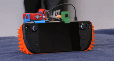 Steam Deck玩家爲防家人偷玩，3D打印尖刺外殼並加裝電擊槍