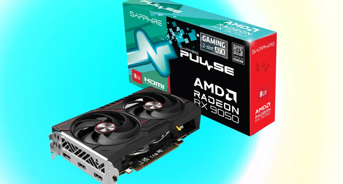 入門卡搞出廠超頻？藍寶石RX 9050 PULSE登場：16個CU硬上2760MHz