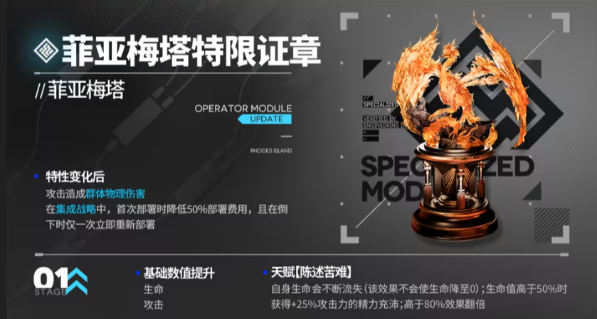 明日方舟8月模組效果前瞻，肥鴨費用減半+復活甲+額外炮臺