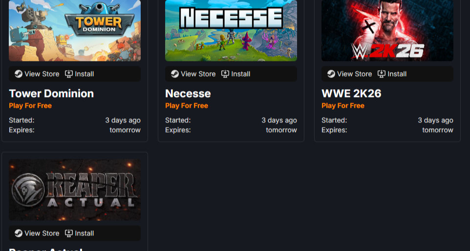 本周Steam免费畅玩，四款白嫖党狂喜的硬菜