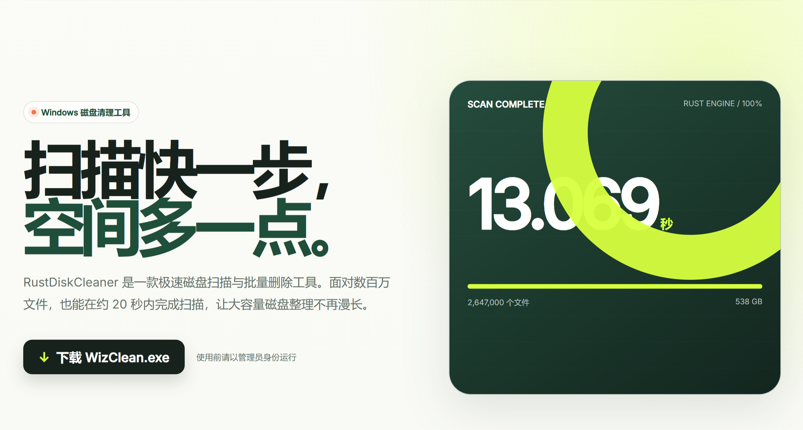 WizTree增强版？把 Windows 磁盘透明化，真正看懂你的硬盘