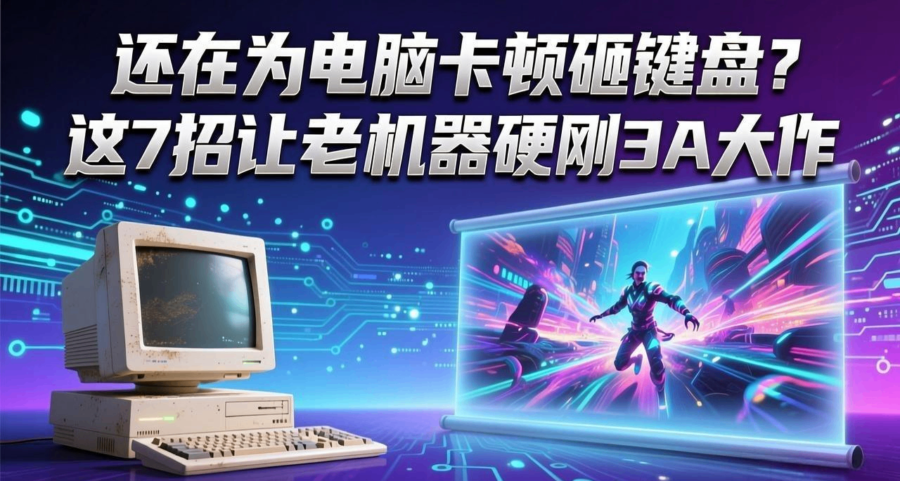 还在为电脑卡顿砸键盘？这7招让老机器硬刚3A大作
