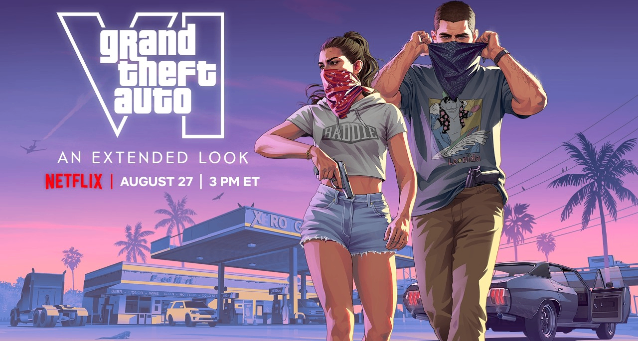 《GTA6》「分量十足的一瞥」前瞻视频将于8月28日在网飞平台发布！