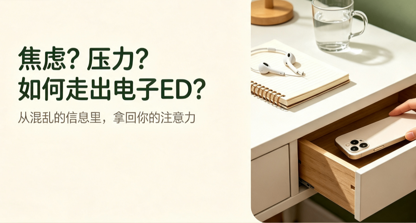 焦慮？壓力？如何走出電子ED？