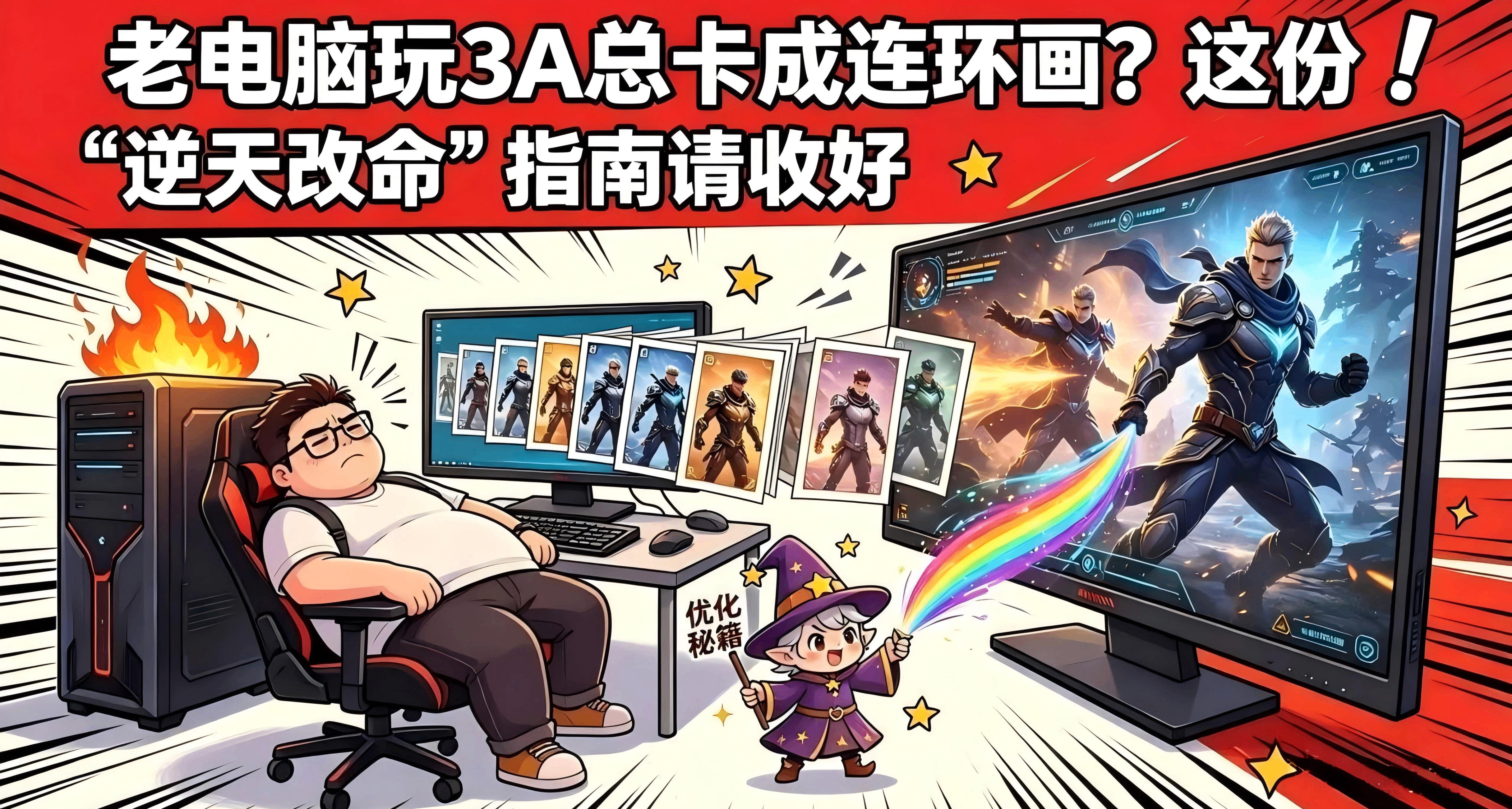 老電腦玩3A總卡成連環畫？這份“逆天改命”指南請收好