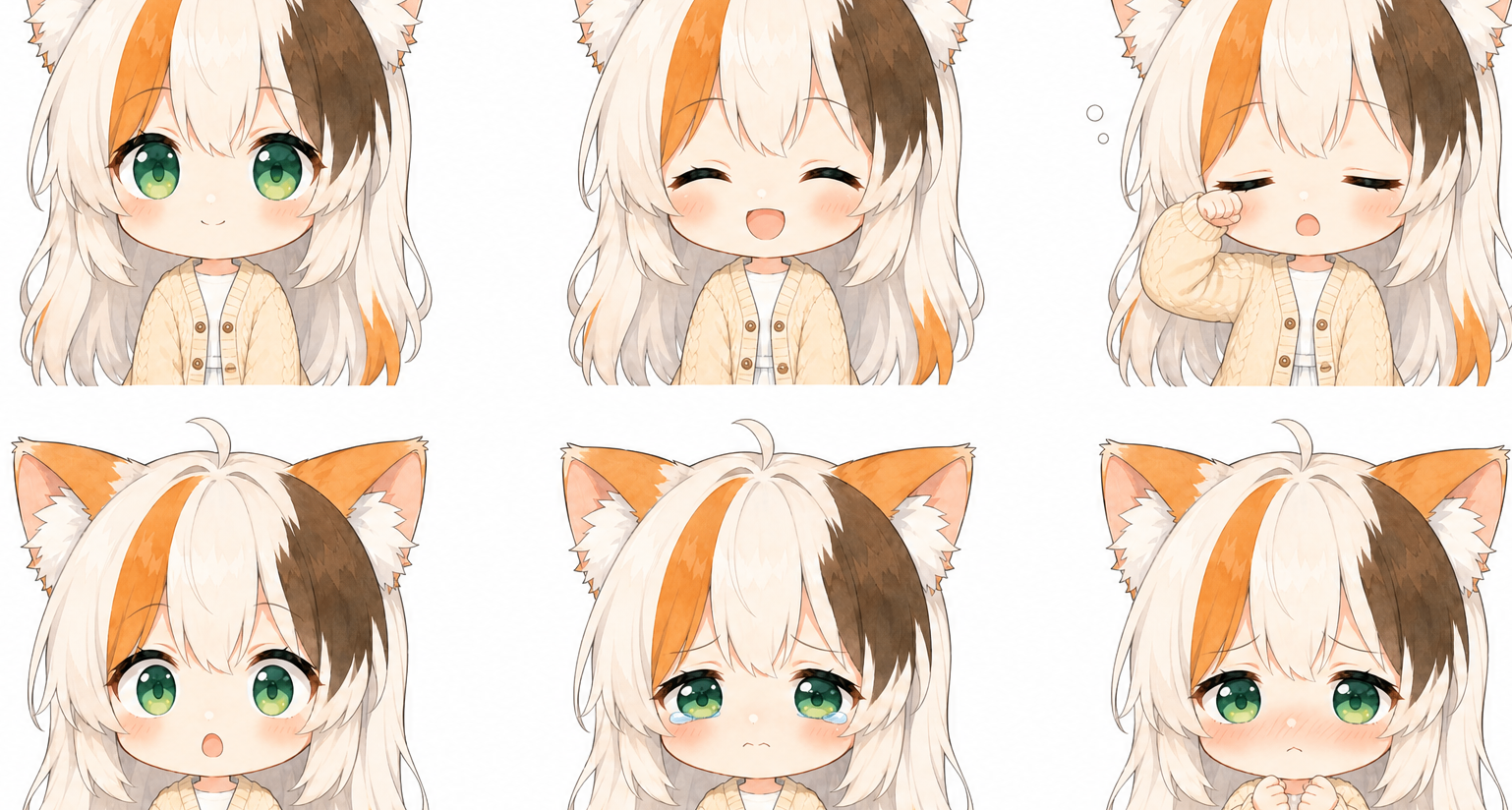 欸？从三花小猫变成三花猫娘？！