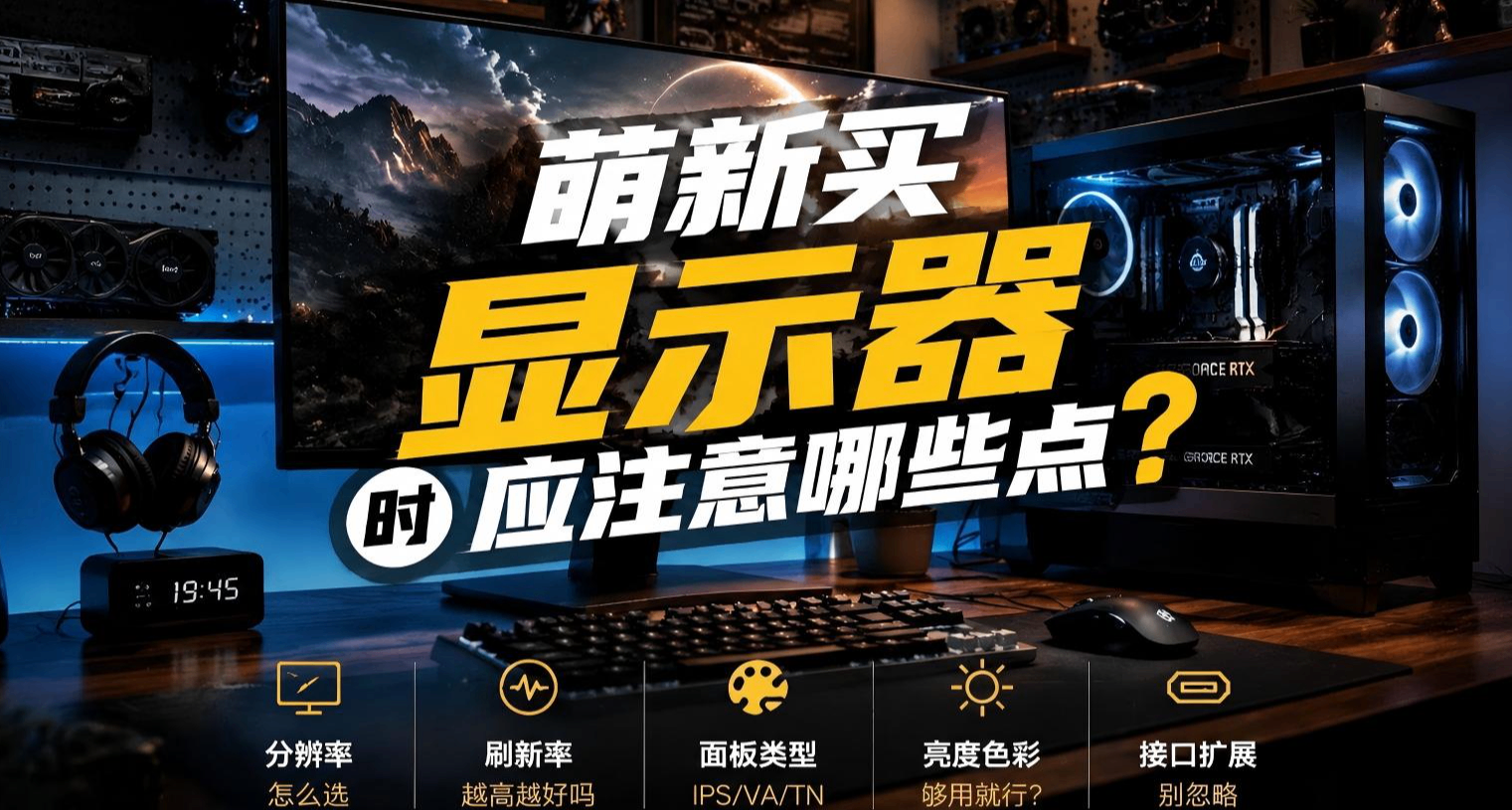只聊痛點！買顯示器時，萌新應注意哪些事？