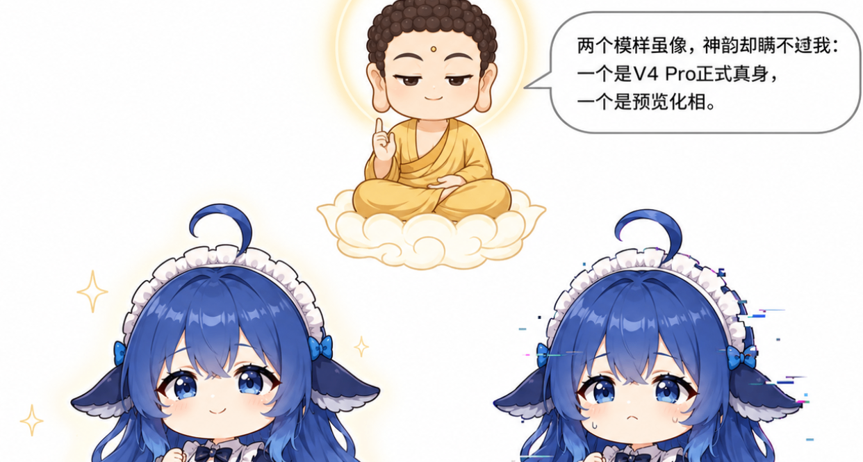 三招教你速测你的 V4 Pro 是否为正式版！