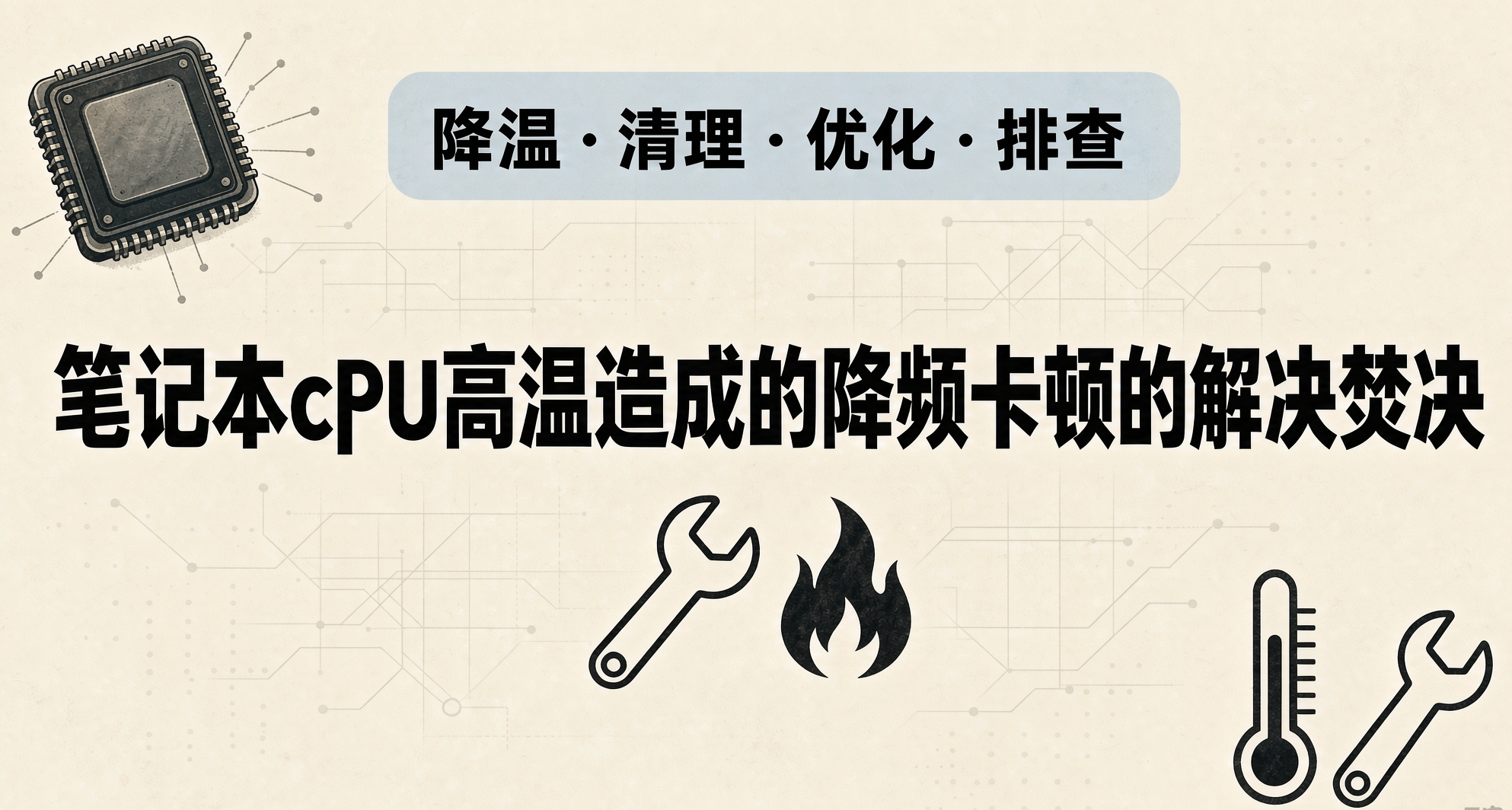 筆記本cpu高溫造成降頻卡頓的解決焚訣✒