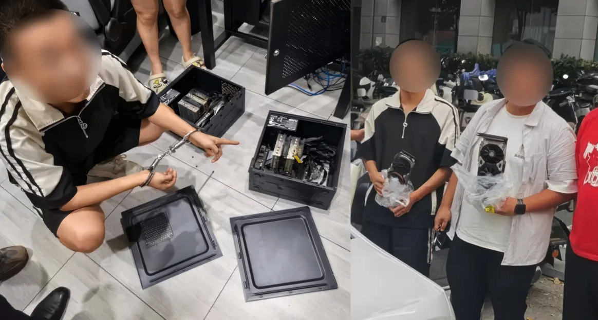 偷樑換柱！電競酒店RTX5080慘遭掉包成3060，小偷卻因一場停電翻車