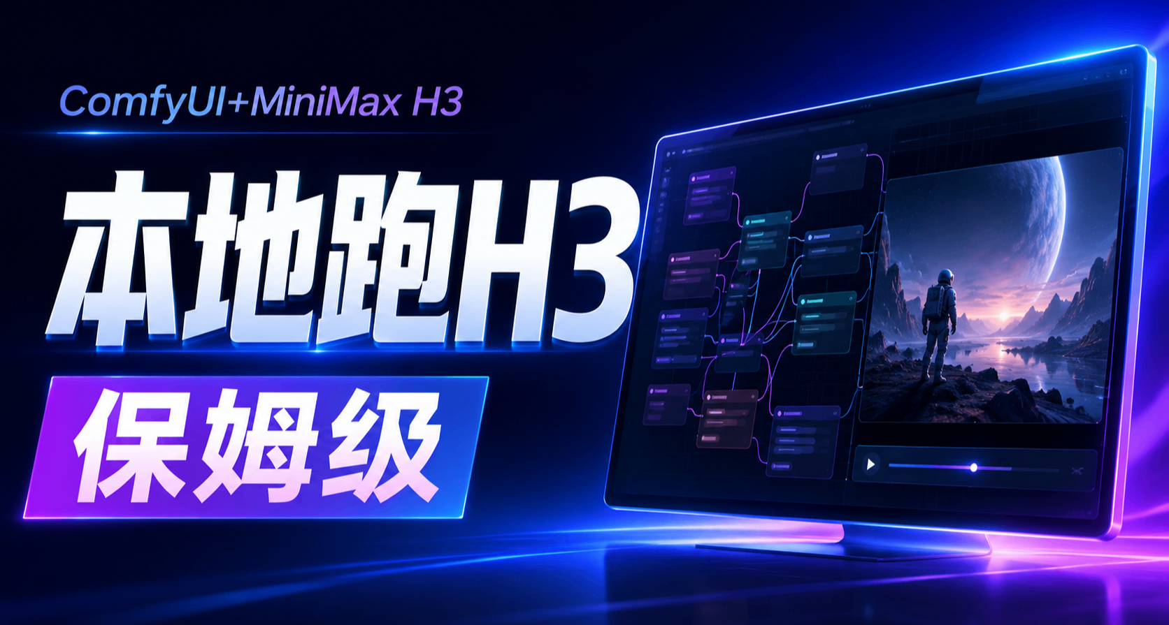 AI视频能在自己电脑上跑了！ComfyUI+MiniMax H3本地部署教程