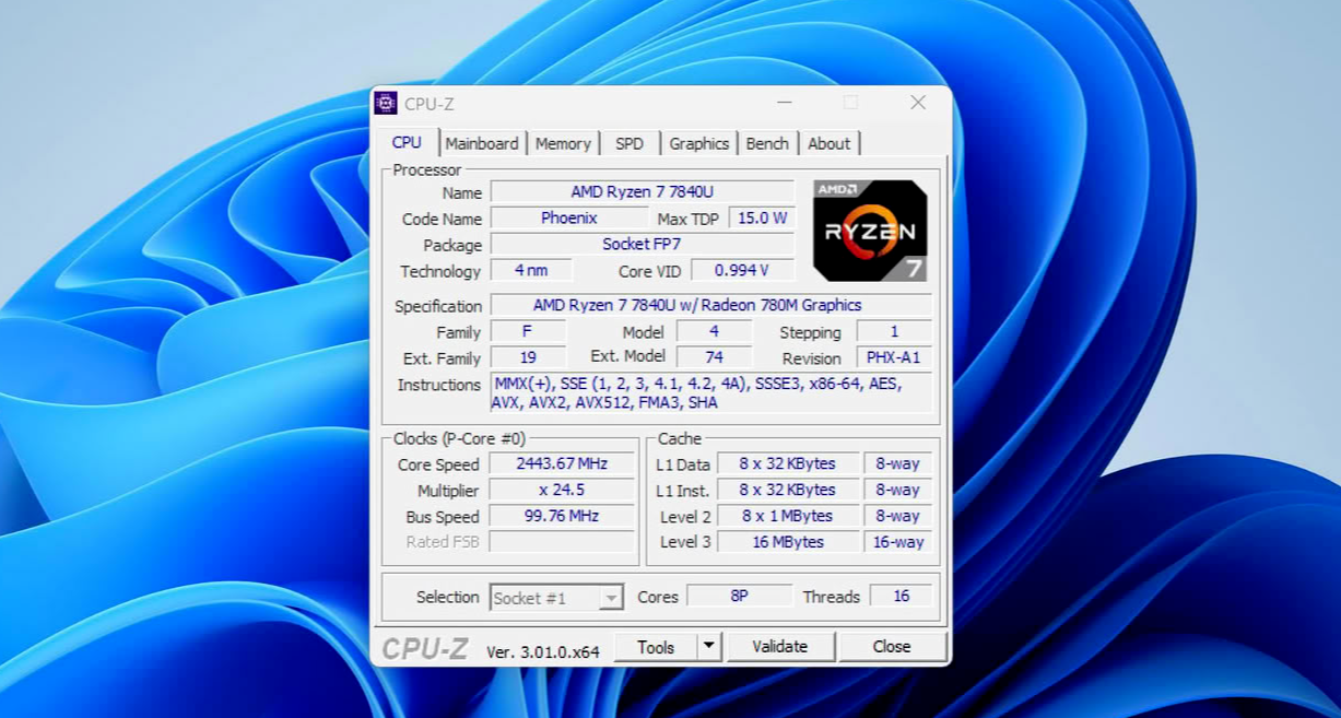 CPU-Z 3.01 發佈：新增 PC 健康檢查和驗證器 V3