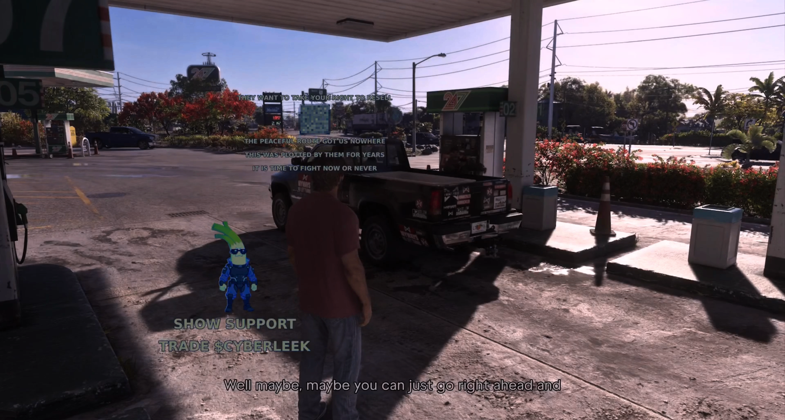 《GTA6》第九支泄露片段：老头往车货厢的浴缸里加油（世界事件）