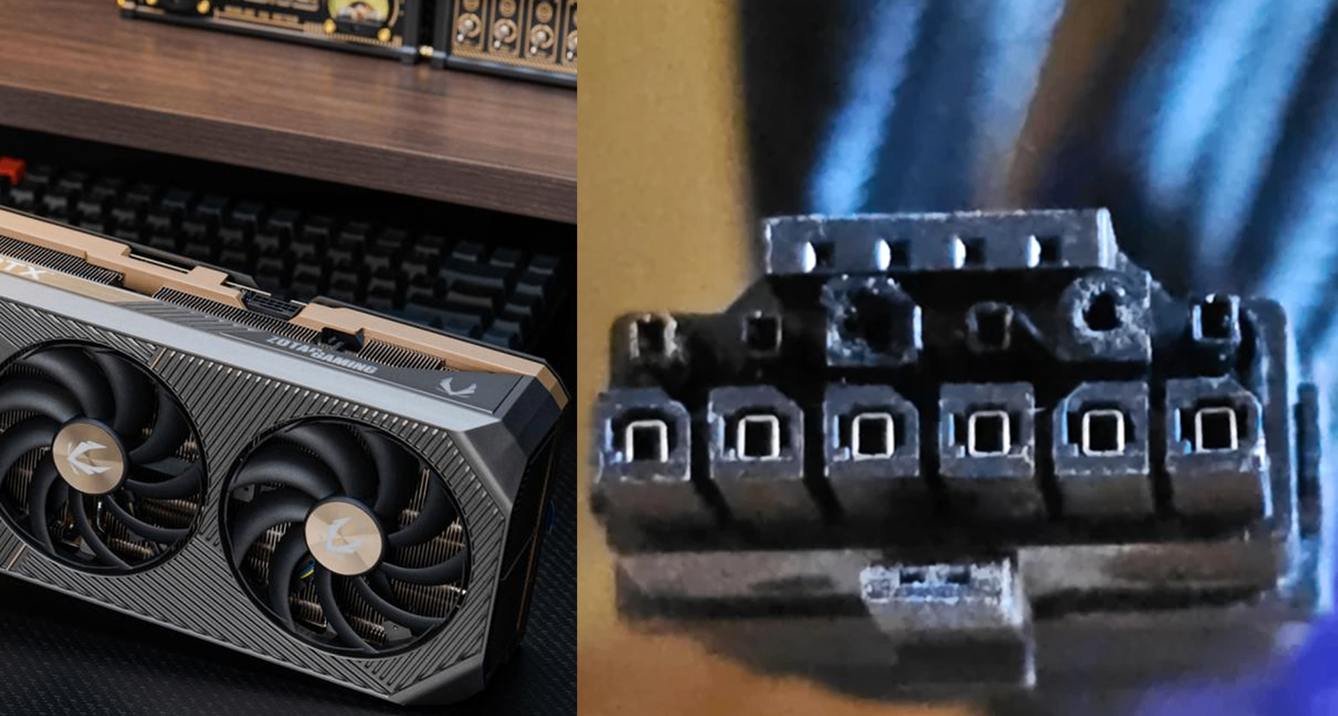 RTX 5090又现供电熔化？玩家晒图：接口已经被烧变形