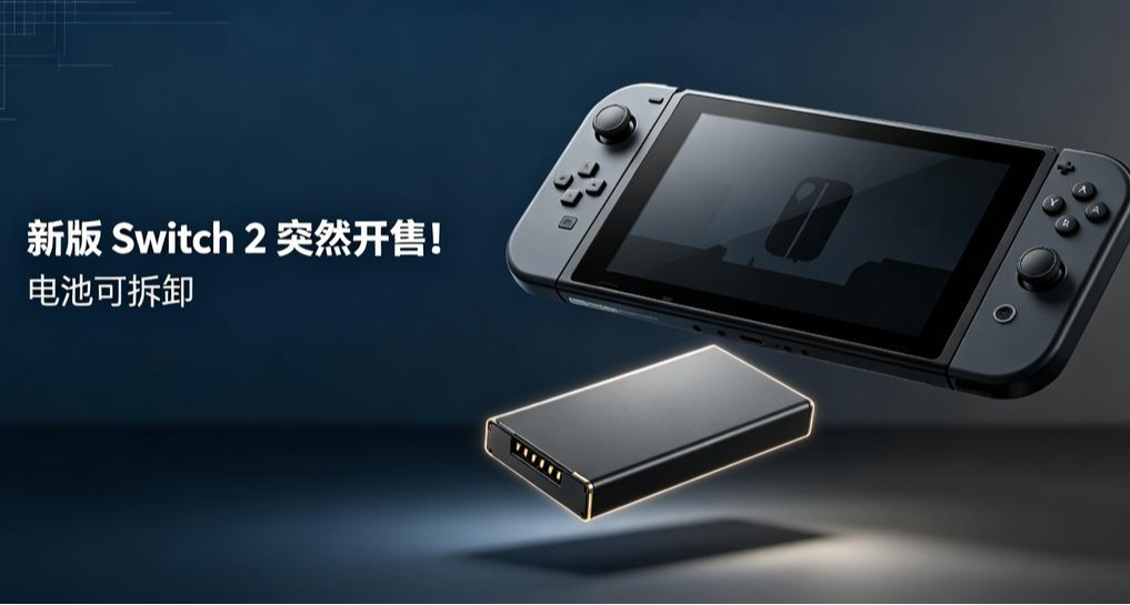 刚买的【Switch 2】可能买早了？电池可拆的新版已经在欧洲开卖了