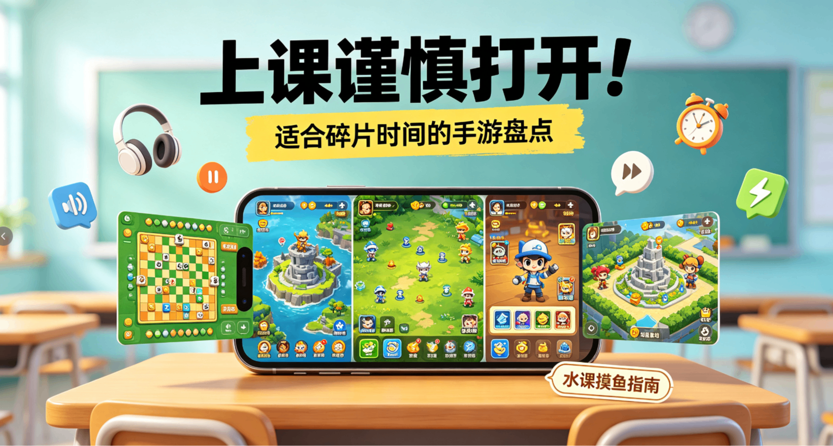 水课摸鱼神器！多款适合大学水课游玩的手游推荐