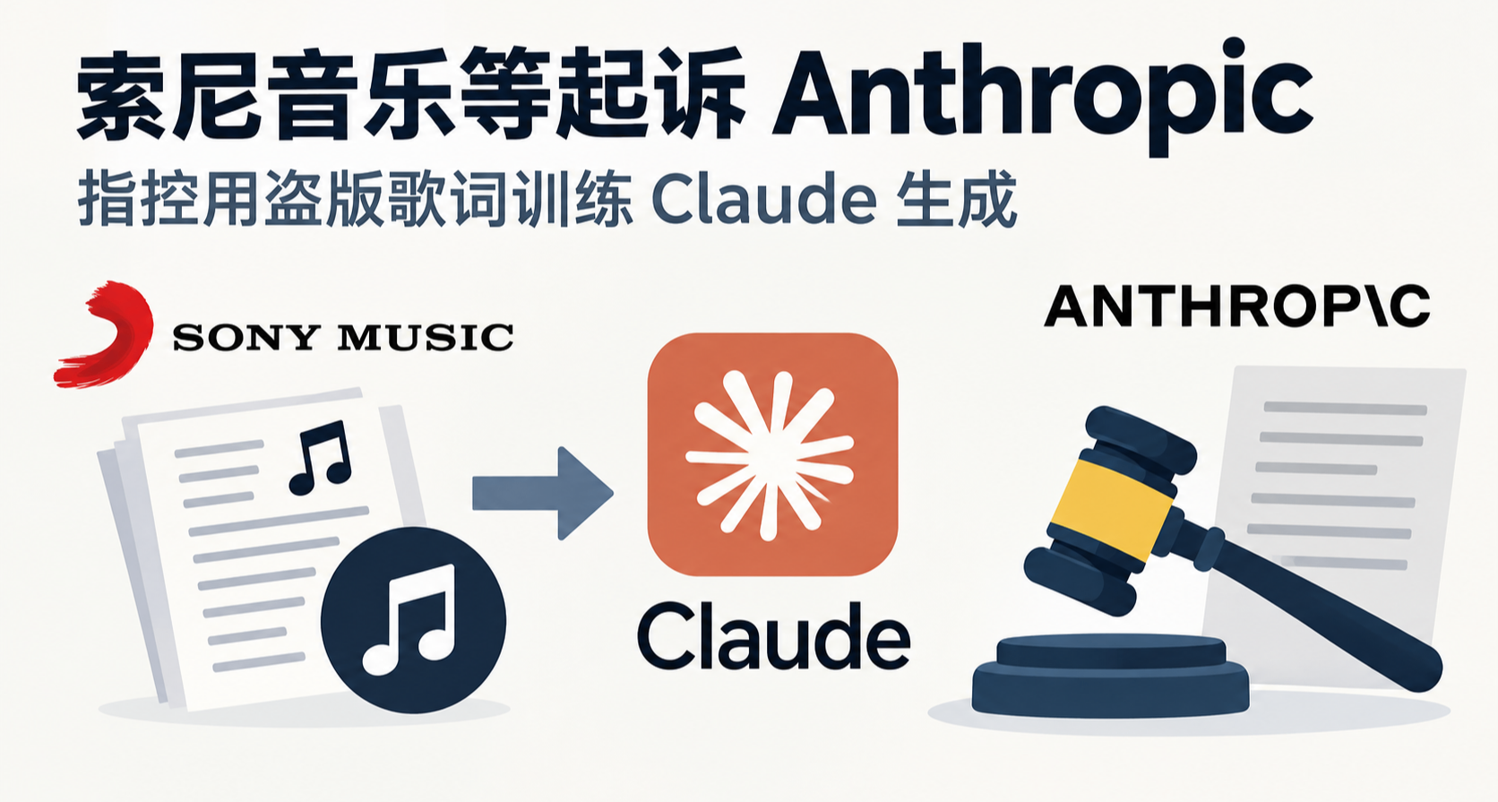 🤖 索尼音乐等起诉 Anthropic，指控用盗版歌词训练 Claude
