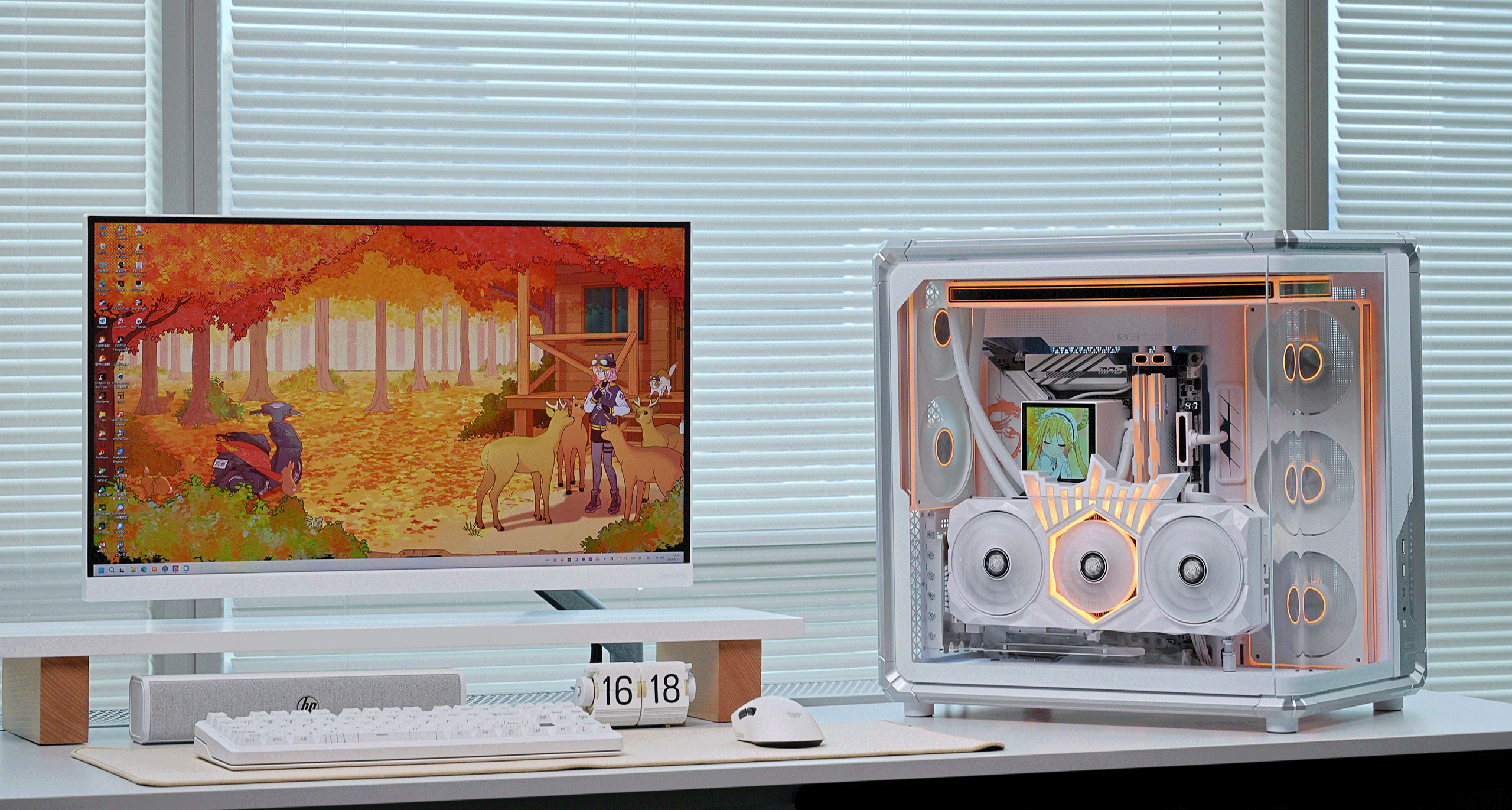 花2.5W装台1.7W配置的电脑？270K+5070TiHOF+乔思伯X400CG海景房