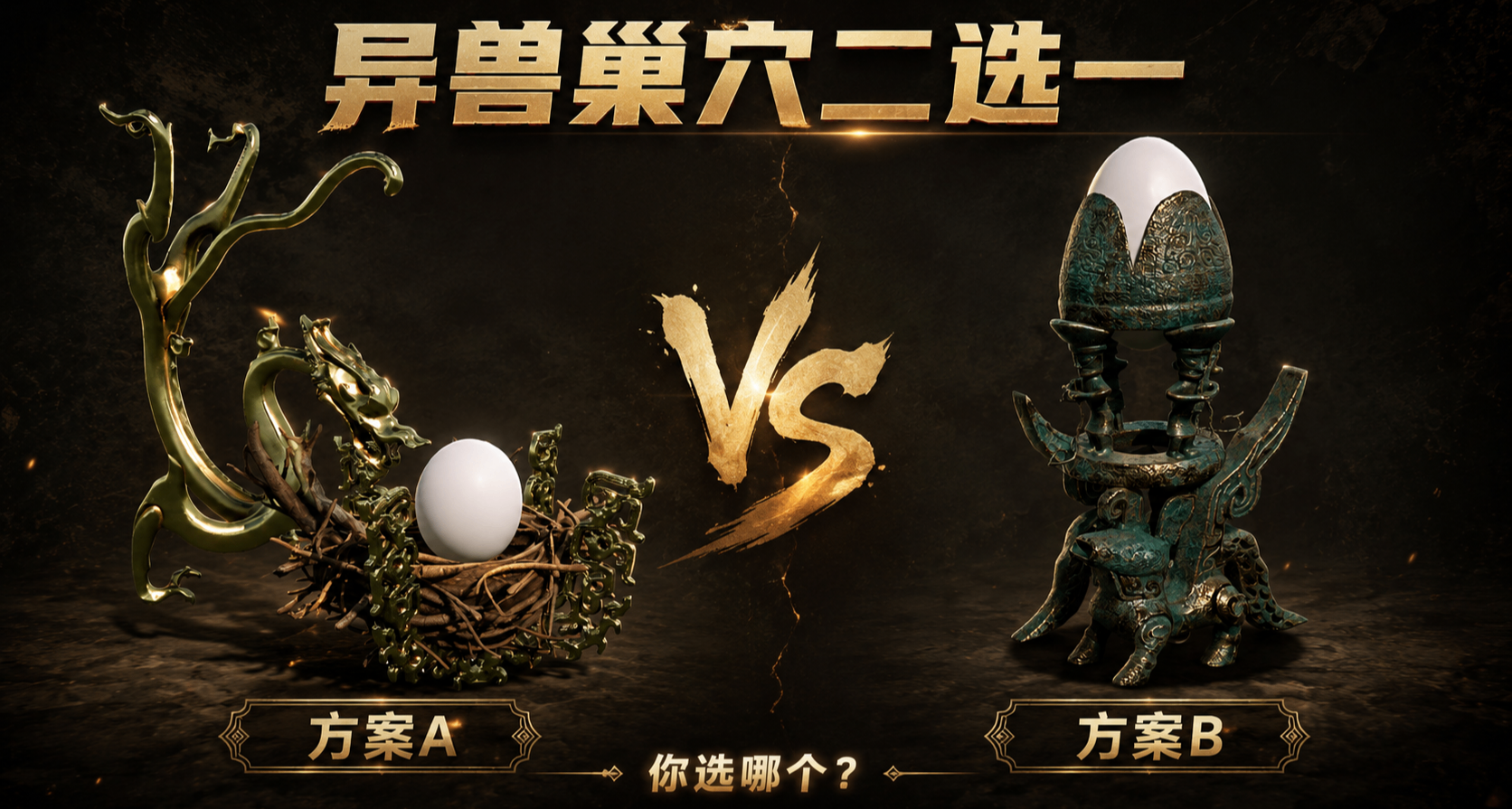 做了两个完全不同的异兽巢穴，盒友们更喜欢哪个？