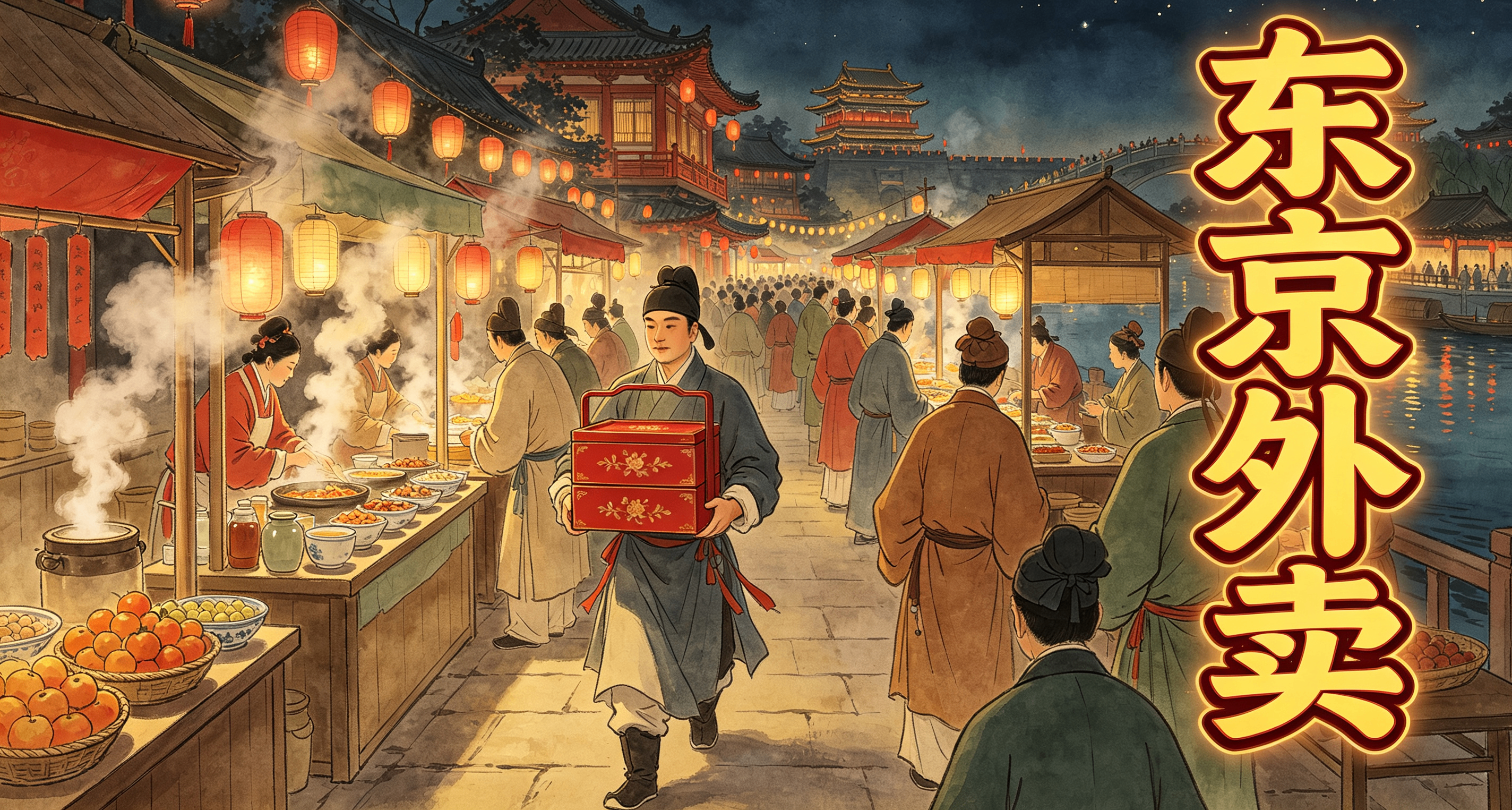 热知识：古代“东京”人也喜欢点外卖。