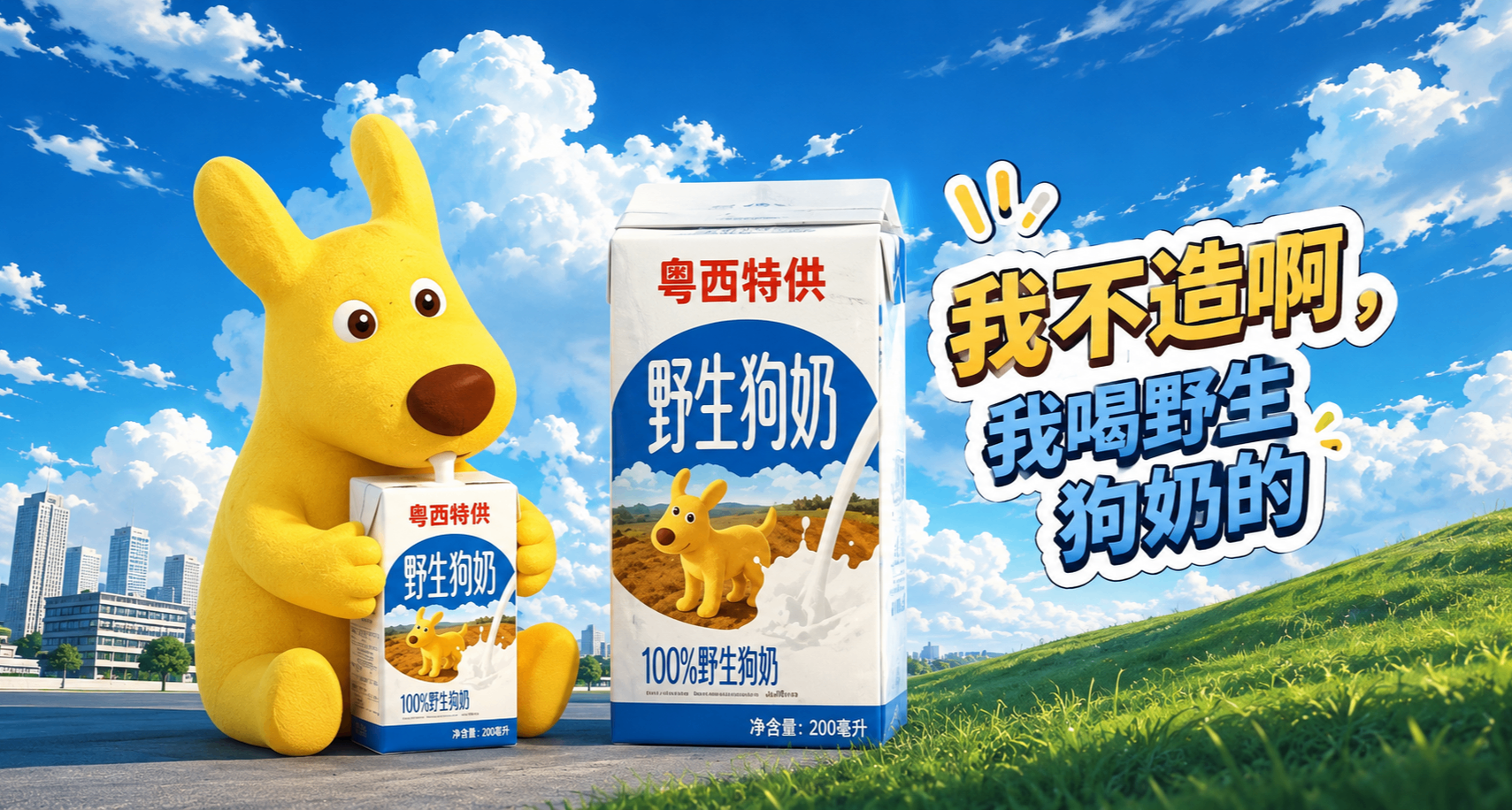 “在中国，我们不说永远，我们说野生狗奶”