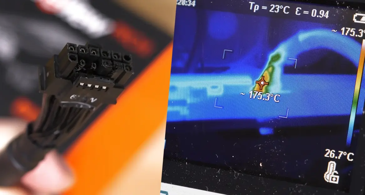RTX 5090接口熔毁，线材温度高达175°C，该案例正在不断扩大！
