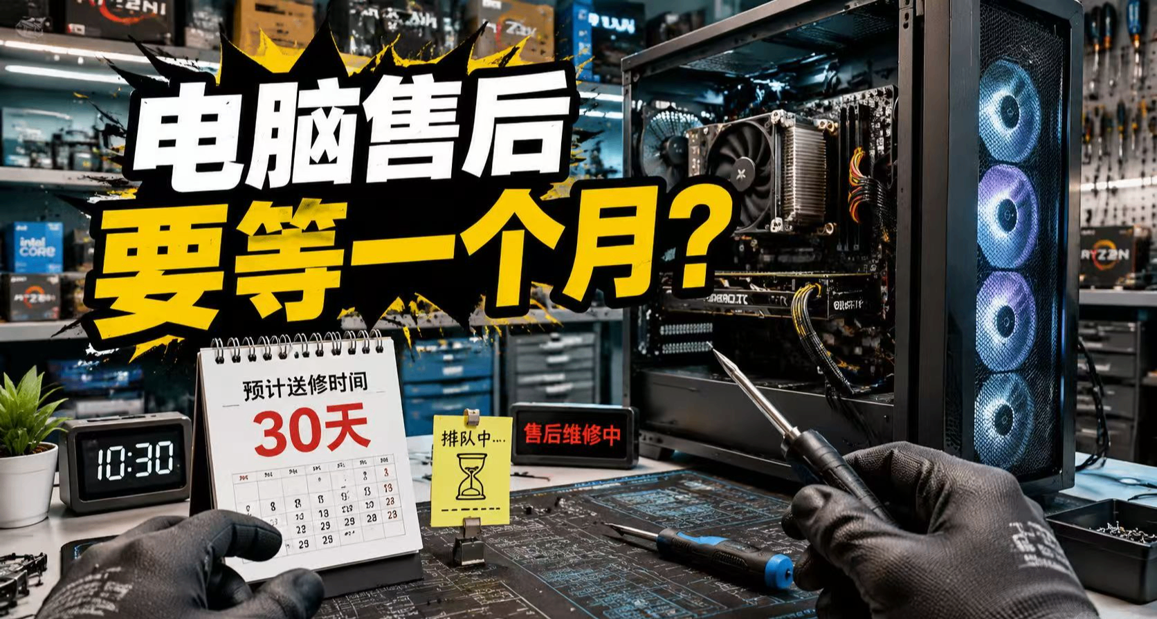電腦返修竟要等一個月？咱直接裝臺備用機！
