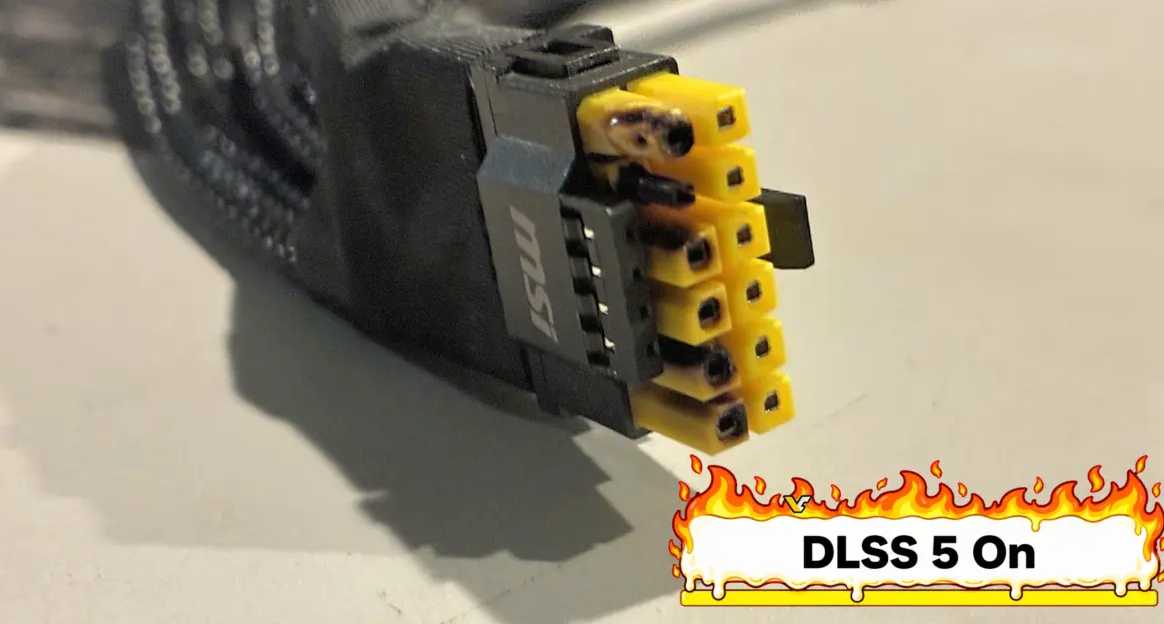 首例用户报告：测试DLSS 5后RTX 5090接口熔毁！推荐等待正式补丁