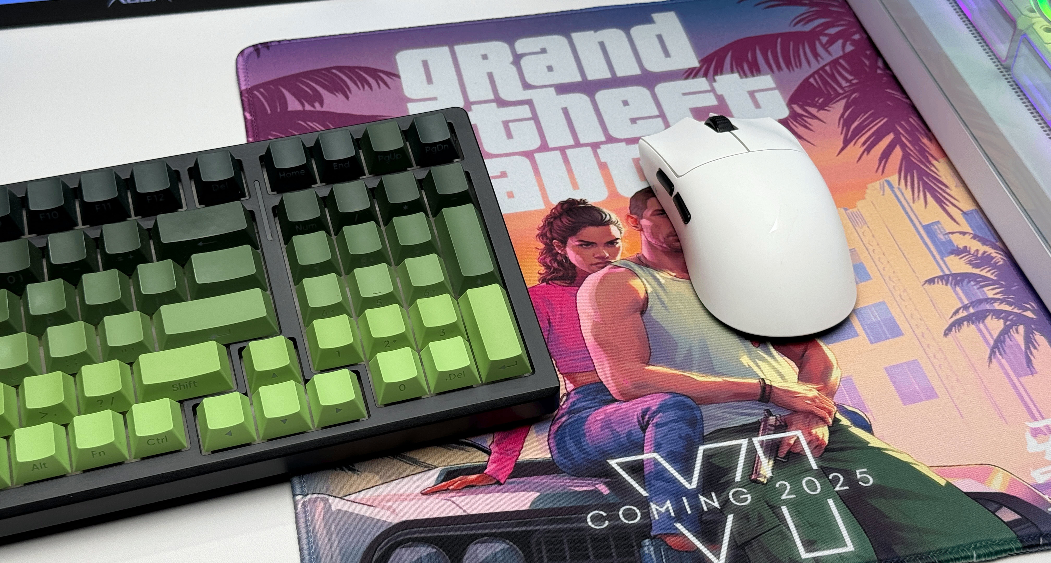 《GTA6》即将发售，我花18块钱给自己定制了张GTA6鼠标垫
