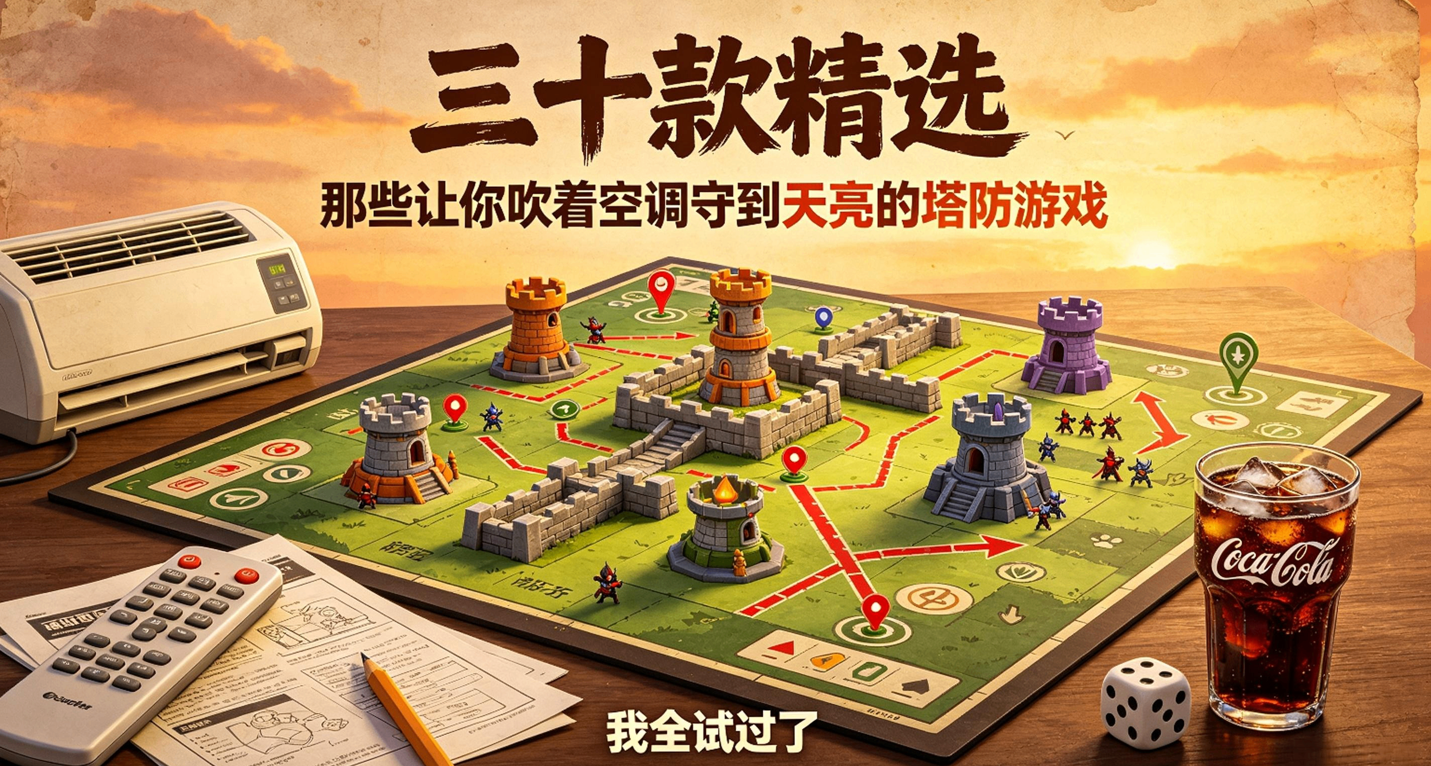 「三十款精選」那些讓你吹着空調守到天亮的塔防遊戲，我全試過了