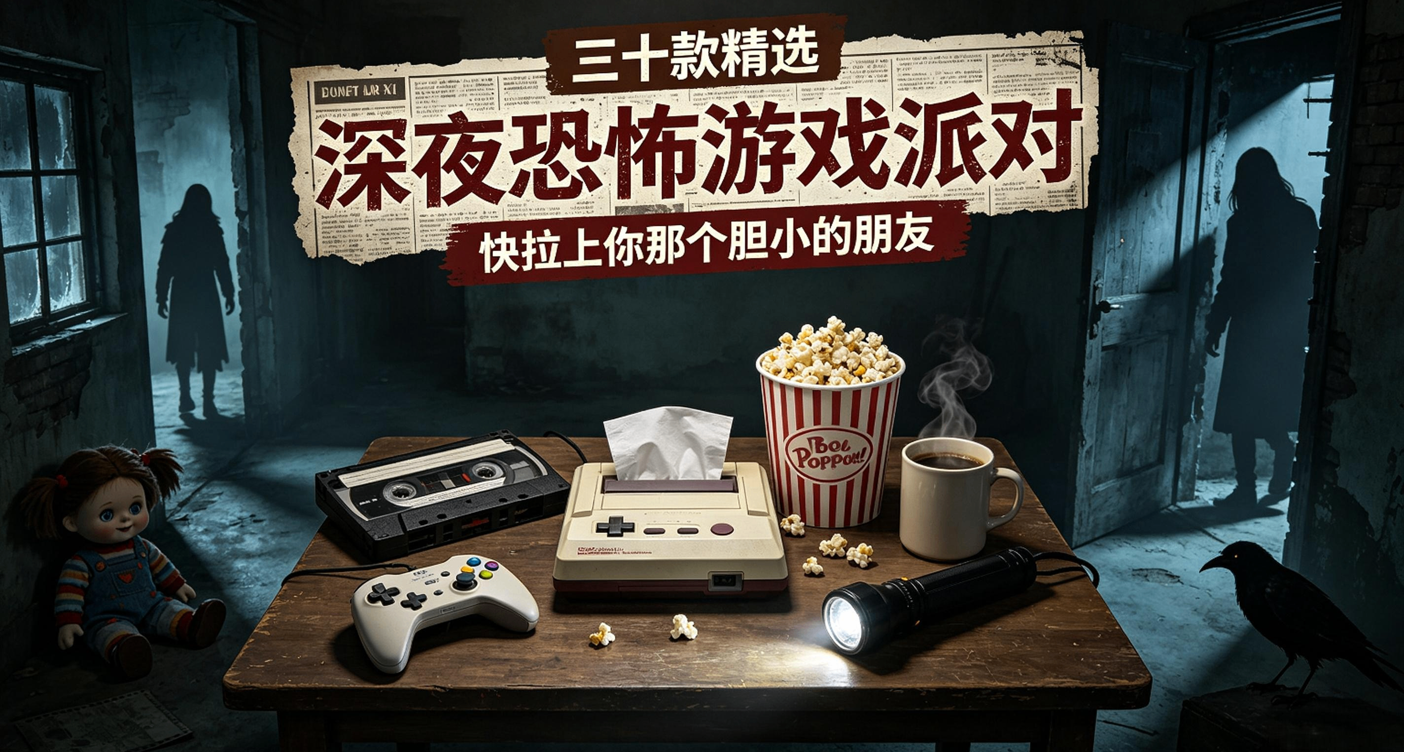 「三十款精選」快拉上你那個膽小的朋友，來一場深夜恐怖遊戲派對