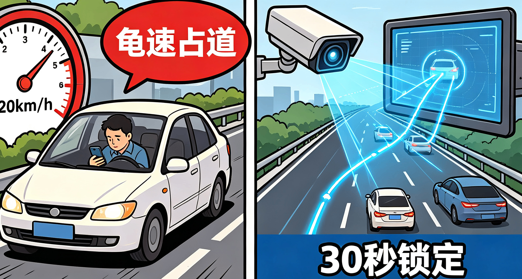 200米被超18次！成都啓用AI系統，精準識別“龜速車”