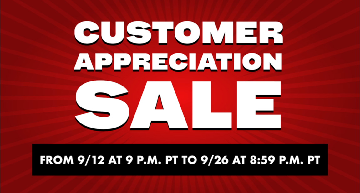 美任「Customer Appreciation Sale」促銷遊戲彙總！