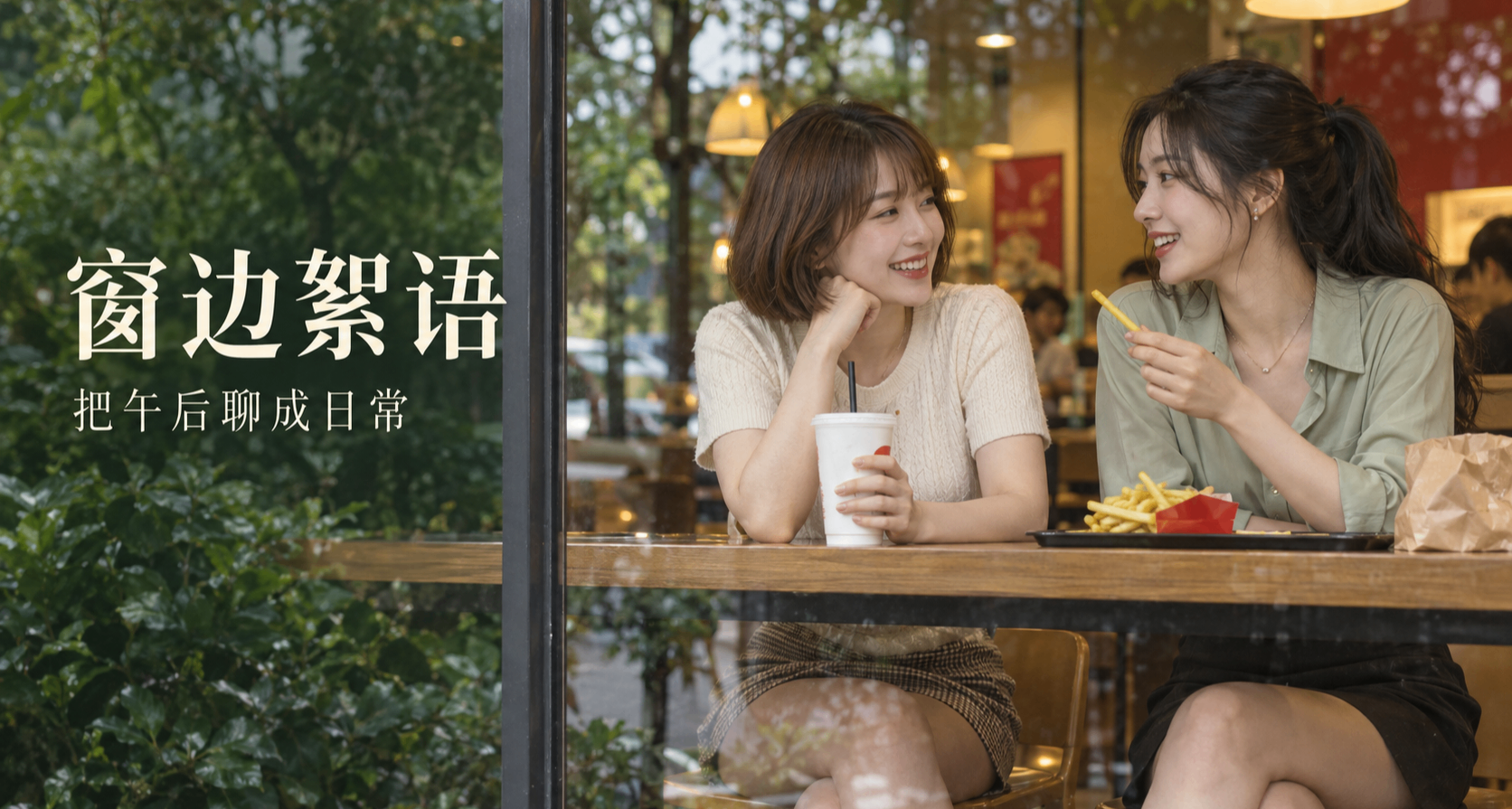 麥當勞窗邊｜和朋友聊個下午