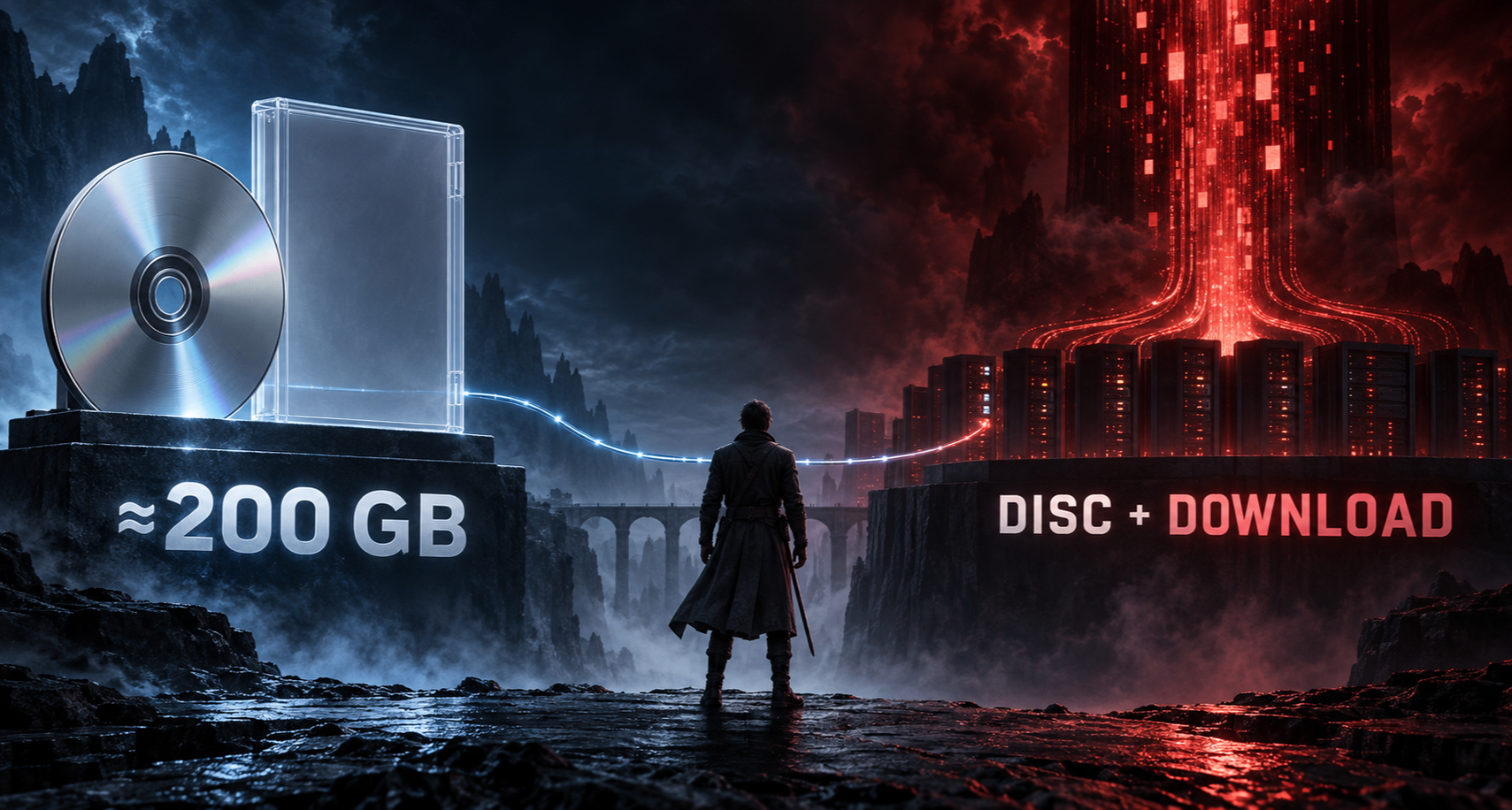 《最終幻想7：啓示錄》約200GB，買了實體盤，還要繼續下載？！