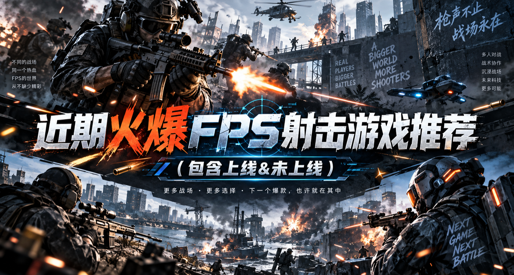 近期火爆FPS射击游戏推荐（包含上线&未上线）