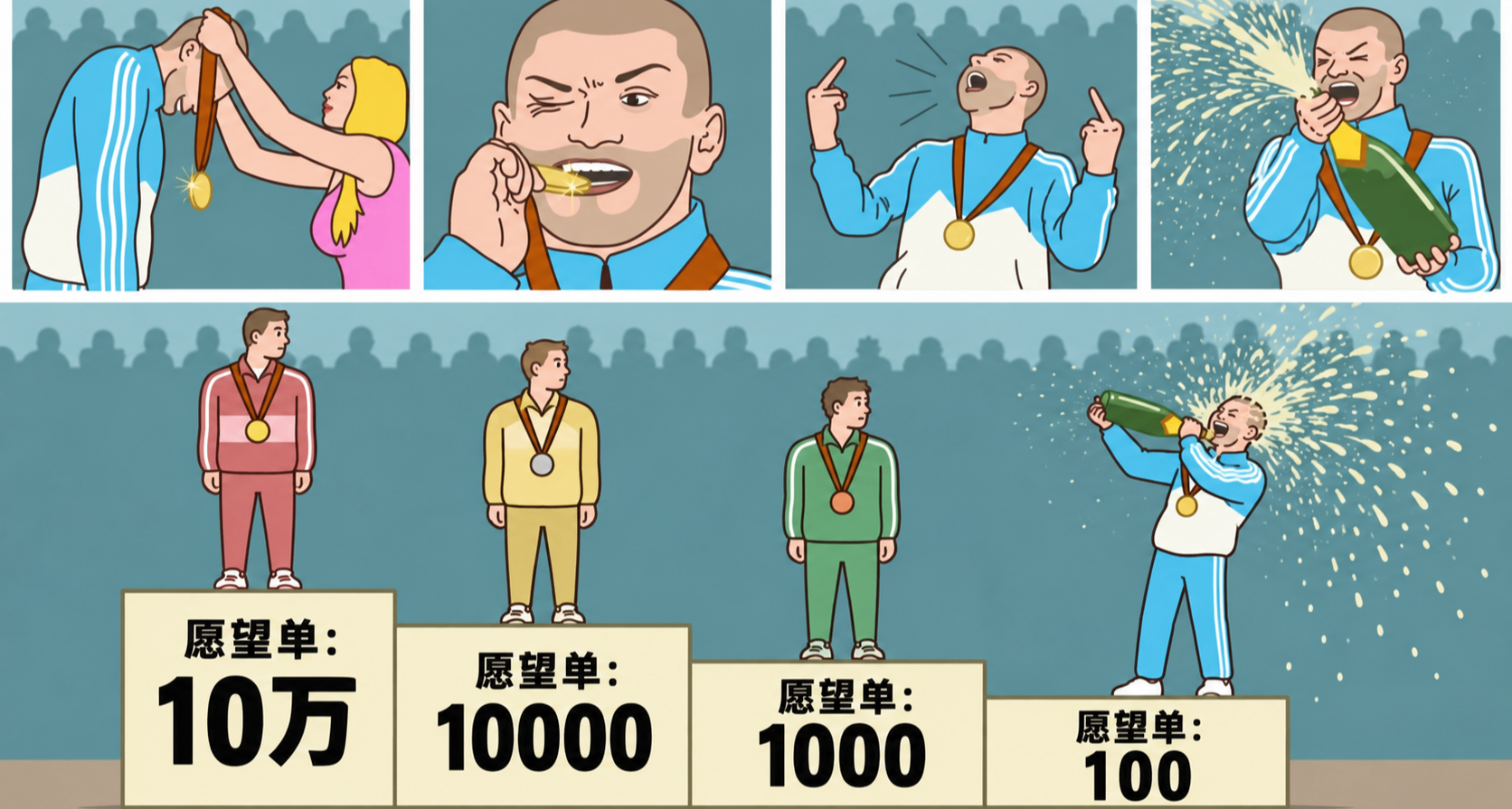 我去！愿望单破100啦！