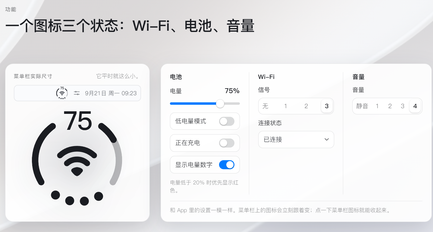 真有人做出来了！将 iPhone Duo 的三合一状态图标弄到 macOS 里
